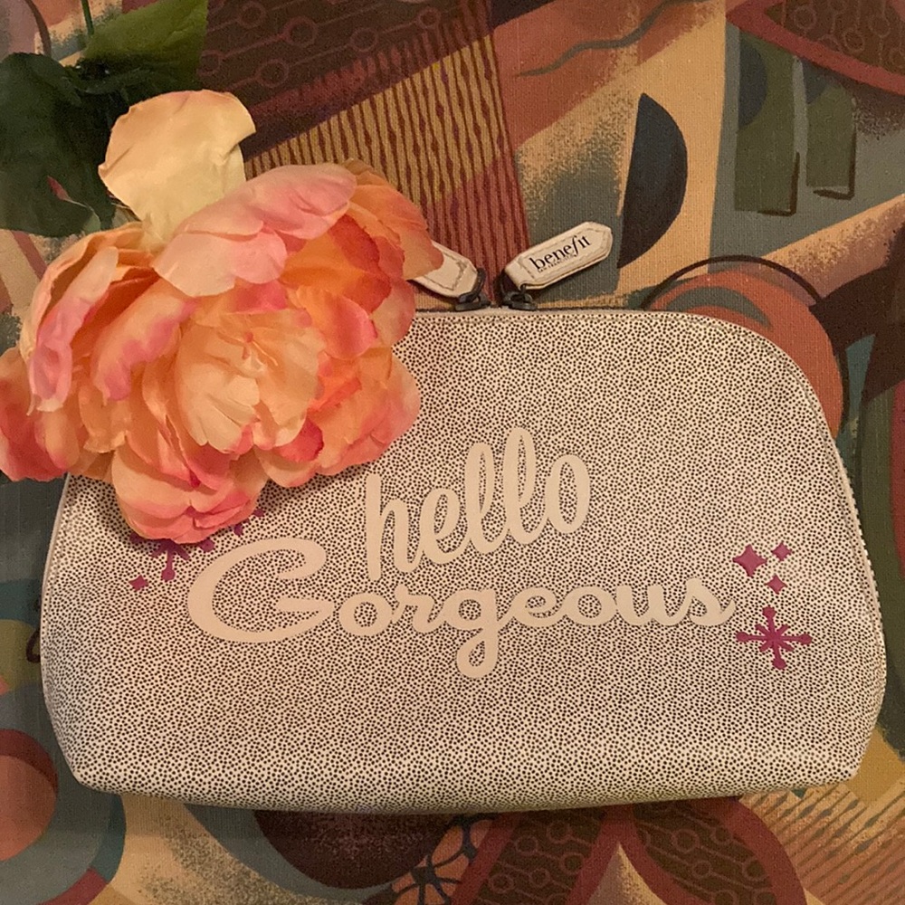 Gorgeous Benefit cosmetic bag/makeup pouch